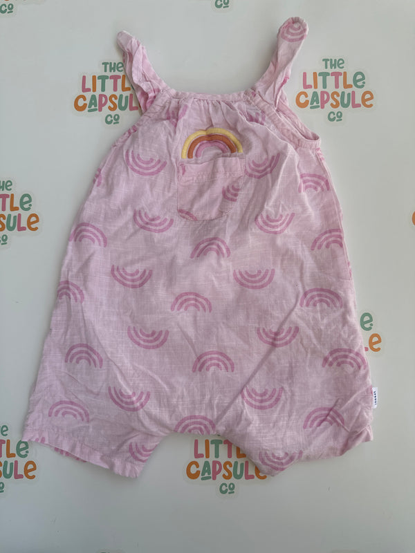 Sprout Pink Rainbow Playsuit
