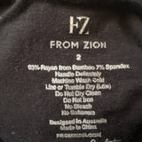 From Zion Black Long Sleeve Top