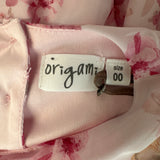 Origami Pink Floral Cotton Dress