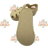 Walnut Melbourne Rubber Taupe Sandals