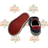 Polo Navy Blue Leather Street Shoes