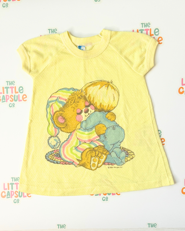 Vintage 1984 Bonds Bear Hug Nighty w Pillowcase