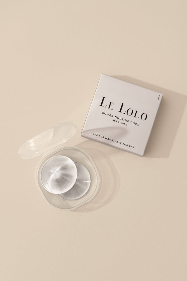Le Lolo Silver Nursing Cups – XL (for C cup or larger)