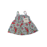 Bebe Blue Top with Floral Print