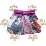 Oishi-m Purple Patchwork Skirt