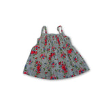 Bebe Blue Top with Floral Print
