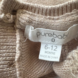 Purebaby Lightweight Bear Face Jumper