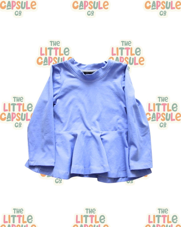 Our Little Legend Mauve Peplum Top