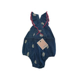 Jack & Milly Blue White Dots Playsuit
