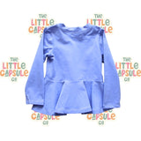 Our Little Legend Mauve Peplum Top
