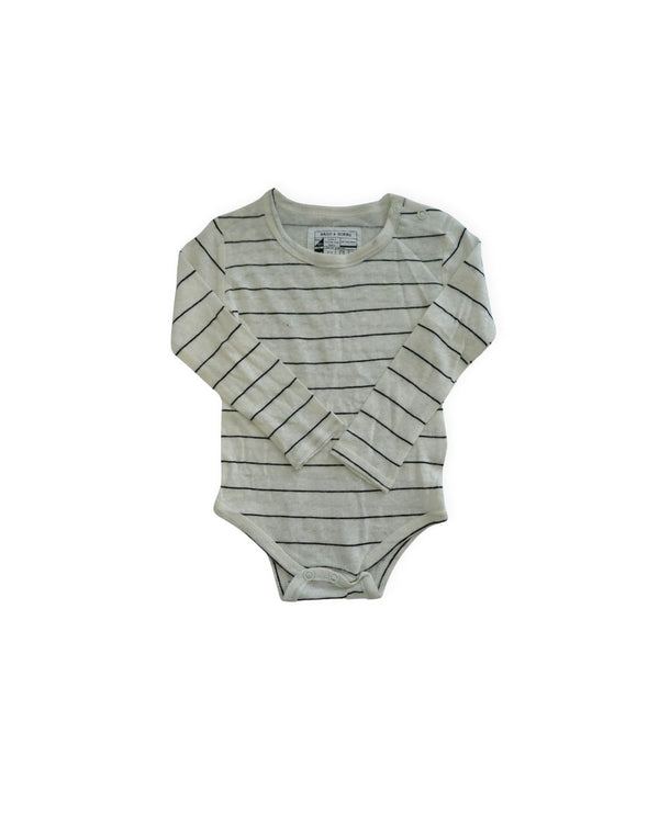 Halo & Horns White & Black Stripe Bodysuit