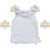 Country Road White Lace Collar Singlet Top