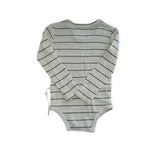 Halo & Horns White & Black Stripe Bodysuit