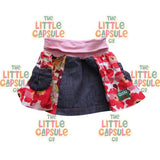 Oishi-m Floral Denim Skirt