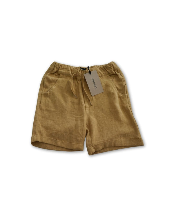 Lil’ Atelier Beige Cotton Shorts