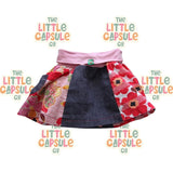 Oishi-m Floral Denim Skirt