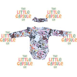 Snuggle Hunny Floral Romper + Headband Set