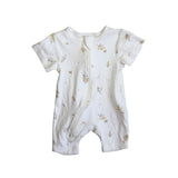 Purebaby White Leaf Romper