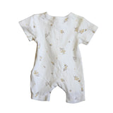 Purebaby White Leaf Romper