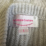 La Sienna Light Grey Cable Knit Jumper