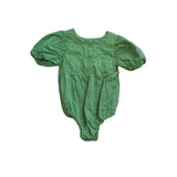 Country Road Green Puff Sleeve Playsuit