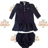 Ralph Lauren Navy Blue Dress with Bloomers