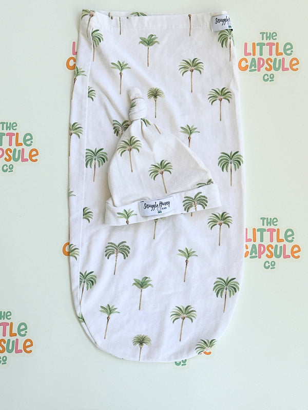 Snuggle Hunny Palm Tree Swaddle & Topknot Set