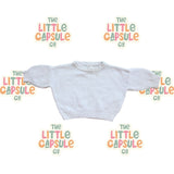 Bloss The Label White Rib Knit Jumper