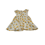Rylee + Cru Cream Floral Dress with Yellow Blooms