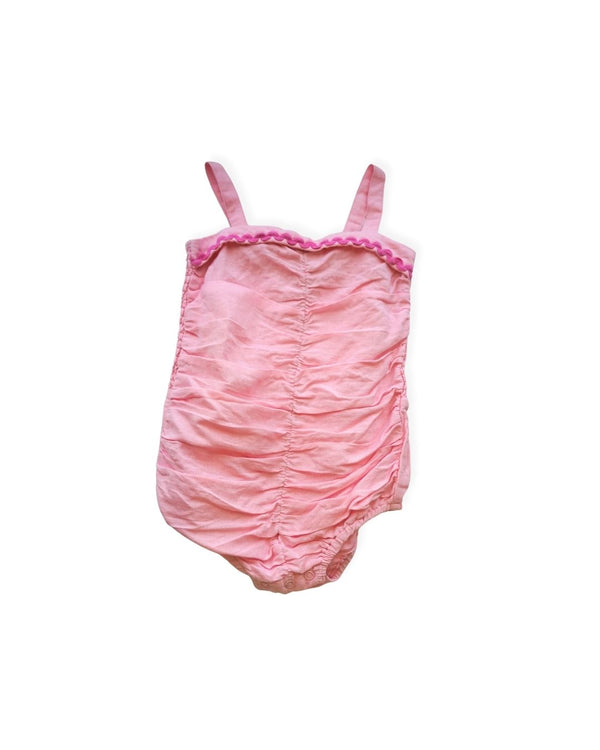 Peggy Pink Ruffle Romper