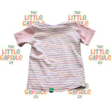 Oishi-m Pink Stripe Tee