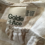 Goldie + Ace Taupe Stripe Playsuit