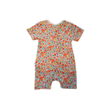 Purebaby Floral Zip Romper