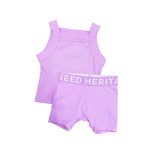 Seed Heritage Pink Logo Bike-short Set