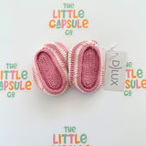 Dlux Pink Crochet Booties