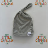Copper Pearl Top Knot Beanies