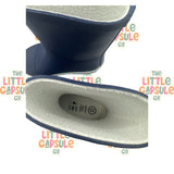 French Soda Navy Blue Fleece-Lined Gumboots