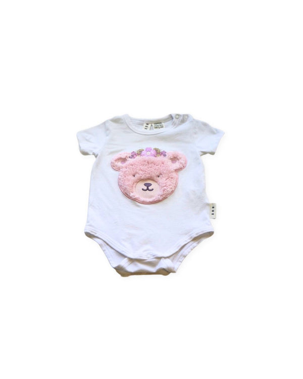 Hux Pink Teddy Bear Bodysuit