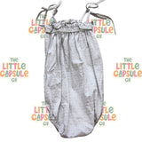 Mini Marley Steel Grey Check Playsuit