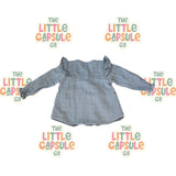 Jamie Kay Grey Raw Cotton Dress with Bloomers