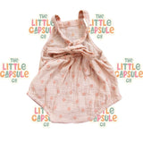 Rylee + Cru Taupe Embroidered Playsuit