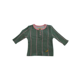Kip & Co Green Pink Stripes Top