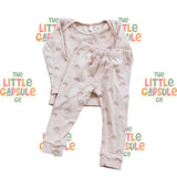 Quincy Mae Taupe Rainbow Two-Piece Set