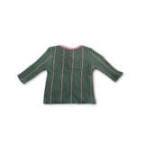 Kip & Co Green Pink Stripes Top