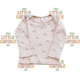 Quincy Mae Taupe Rainbow Two-Piece Set
