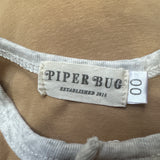 Piper Bug Caramel & Grey Romper