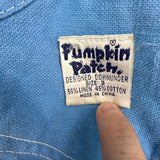 Vintage Pumpkin Patch Blue Overalls