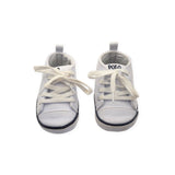 Polo Ralph Lauren White Canvas Baby Shoes