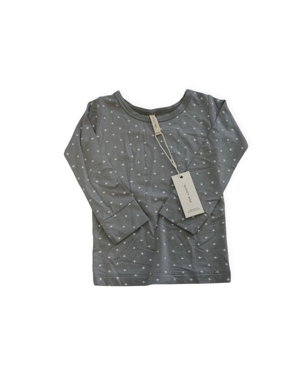 Quincy Mae Grey Dot Top