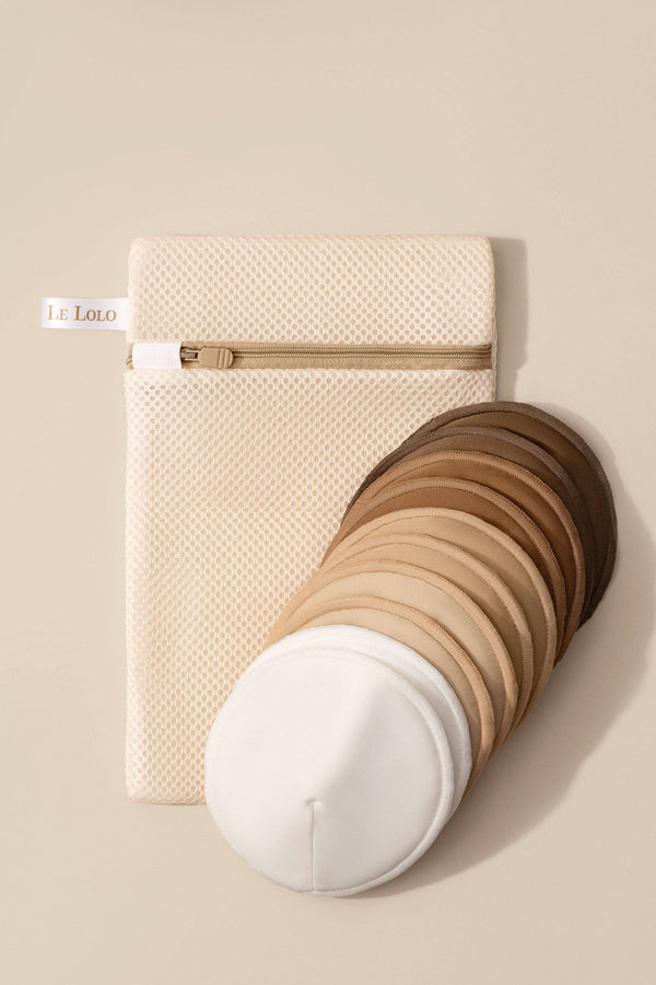 Le Lolo Organic Bamboo Nursing Pads – 3-Layer Protection